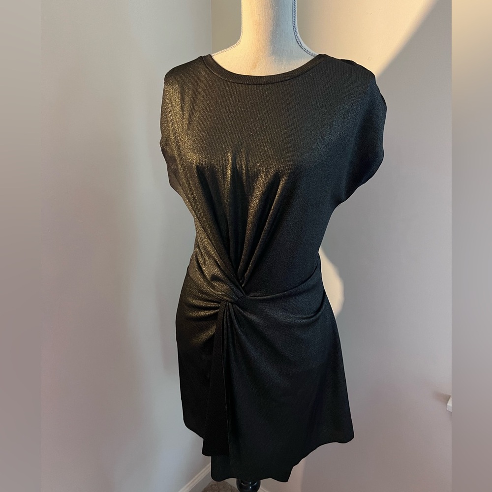 Bishop + young knot dress size M black and gold dress